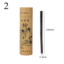Load image into Gallery viewer, 25 pcs Sketching Cotton Willow Charcoal Strip 3-5MM Professional Graffiti Paniting Tool School Office Darwing Stationey Supplies